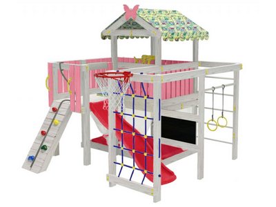 Детский домашний игровой комплекс Мансарда 3 Розовый